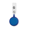 Badgehouder met metalen clip, blauw
