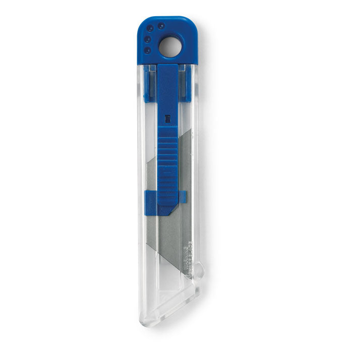 Hobbymes met automatisch terugspringend lemmet, blauw