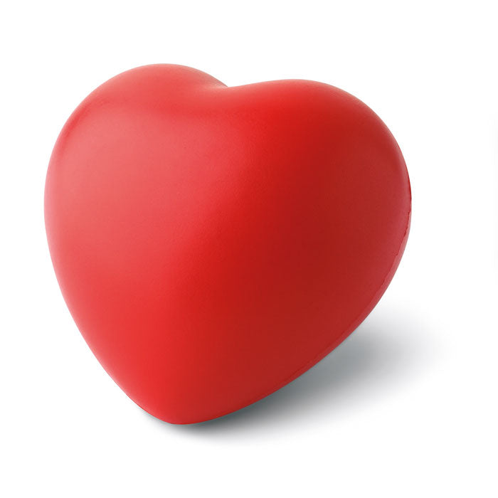 Anti-stressbal in hartvorm, rood