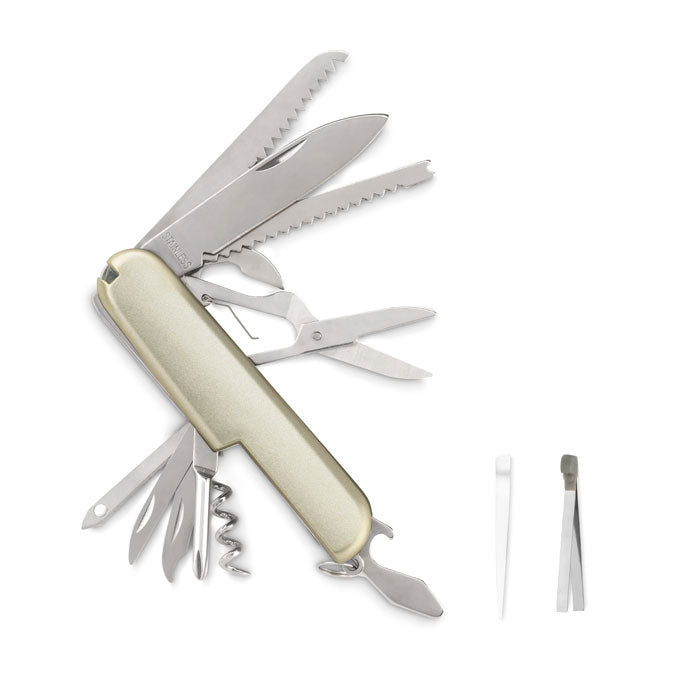 Zakmes met 13 functies, zilver