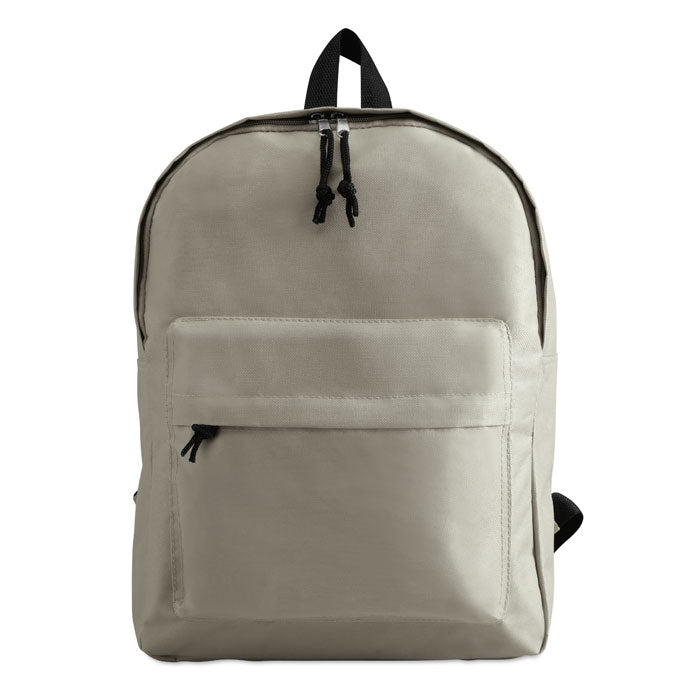 Rugzak met voorvak, 600D polyester, grijs