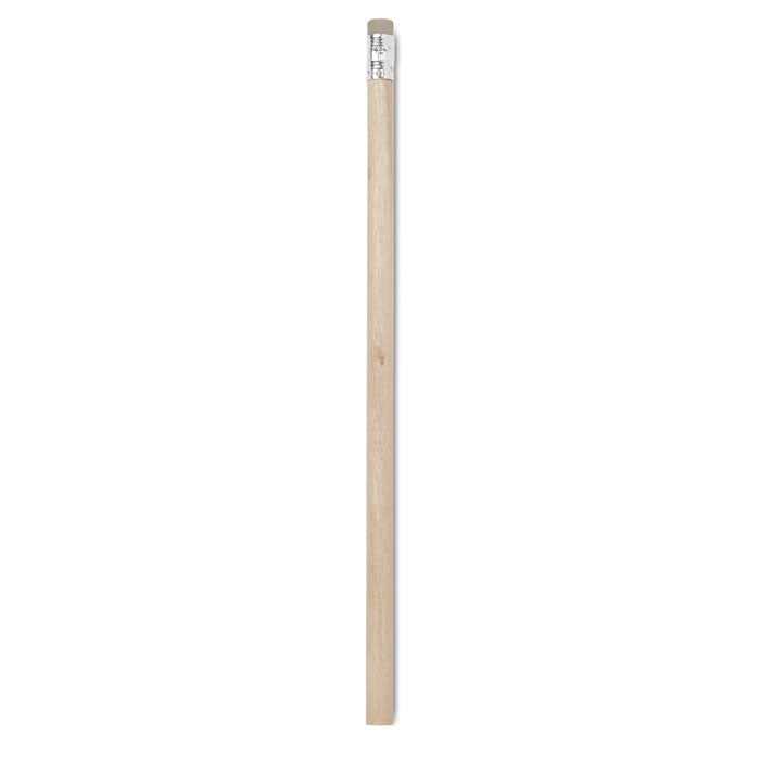 Potlood met gummetje, hout