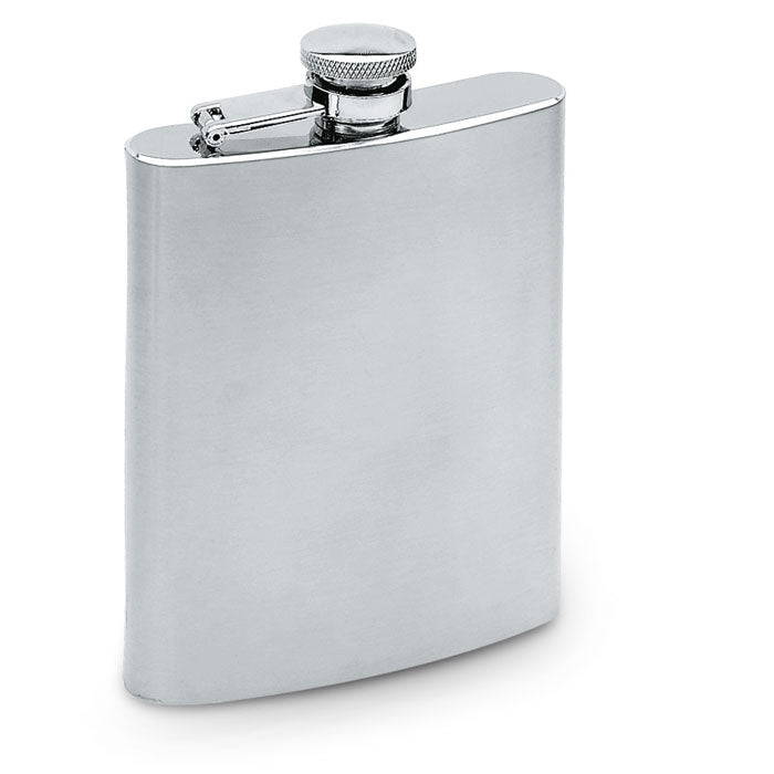 Heupfles 200 ml van roestvrij staal, mat zilver