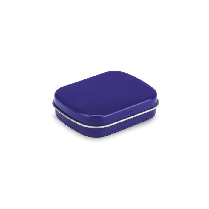 Trommeltje met pepermuntjes, 25 gram, blauw