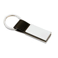Sleutelhanger met metalen plaatje, zwart