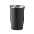 Herbruikbare beker 350 ml, gerecycled rvs, zwart