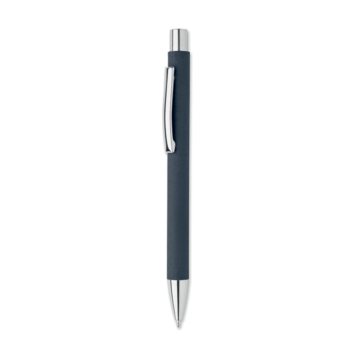 Balpen van gerecycled papier met ijzeren details, marineblauw