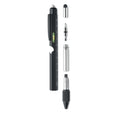 Multitool-pen met waterpas en schroevendraaiers, zwart