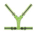 Reflecterende lichaamsriem met LED, neon groen