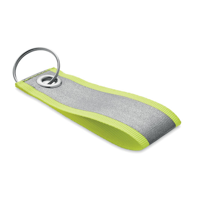Reflecterende sleutelhanger, neon geel