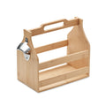 Draagkrat van bamboe met flesopener, hout