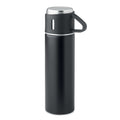 Thermosfles met beker, 420 ml, zwart