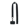 Lanyard met telefoonkoord, zwart