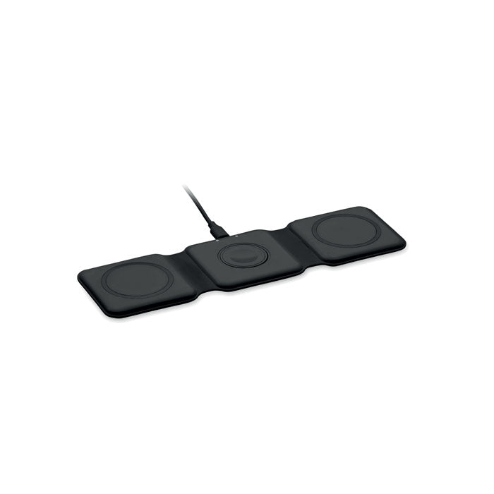 Opvouwbaar 3-in-1 oplaadstation, 15W, zwart