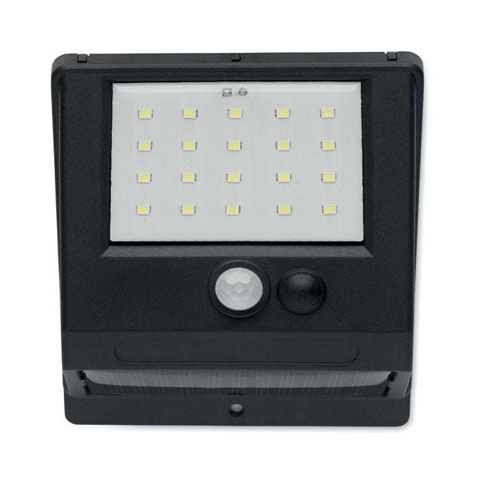 LED-tuinlamp op zonne-energie met sensor, zwart