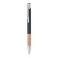 Pen met kurken grip, zwart