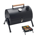 Draagbare barbecue met schoorsteen, zwart
