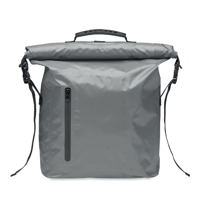 Waterdichte rolltop rugzak 25 liter, steengrijs