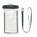 Waterdichte telefoonhoes, ruimer model, zwart