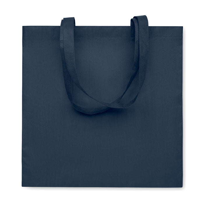 Boodschappentas zonder zijvouw, gerecycled polyester, blauw
