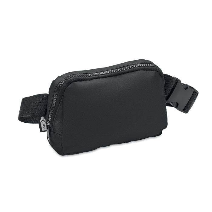 Heuptas van gerecycled polyester, zwart
