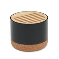 Draadloze speaker met kurken bodem, zwart