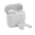Draadloze oortelefoon met laaddoos, wit