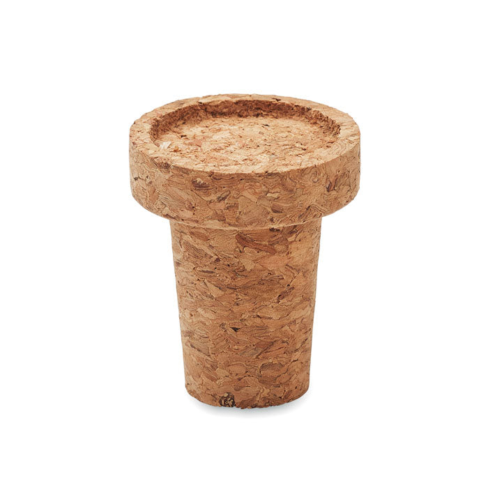 Flessenstop van kurk, beige