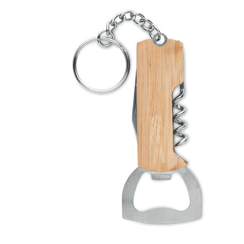 3-in-1 barsetje met flesopener en kurkentrekker, hout