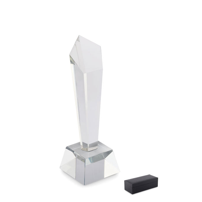 Kristallen award in geschenkdoos, transparant