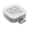 Oordopjes met telefoonstandaard-doosje, wit