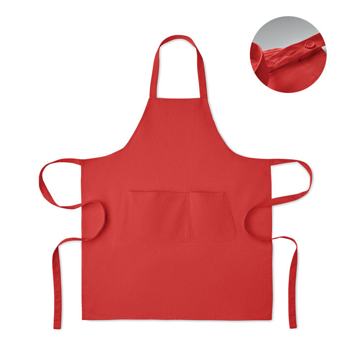 Verstelbaar schort, rood