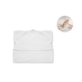 Babyhanddoek met kap, katoen, wit
