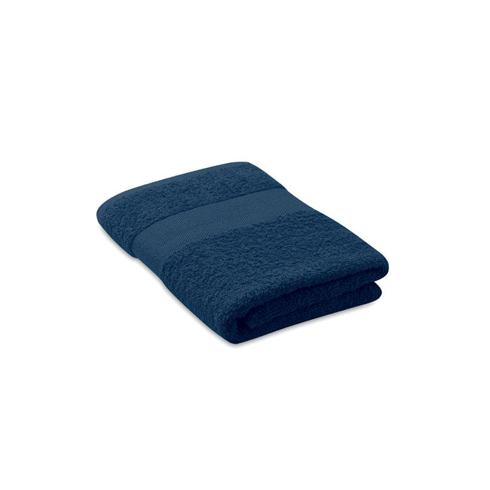 Badstof handdoek, organisch katoen, blauw