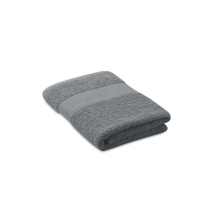Badstof handdoek, organisch katoen, grijs
