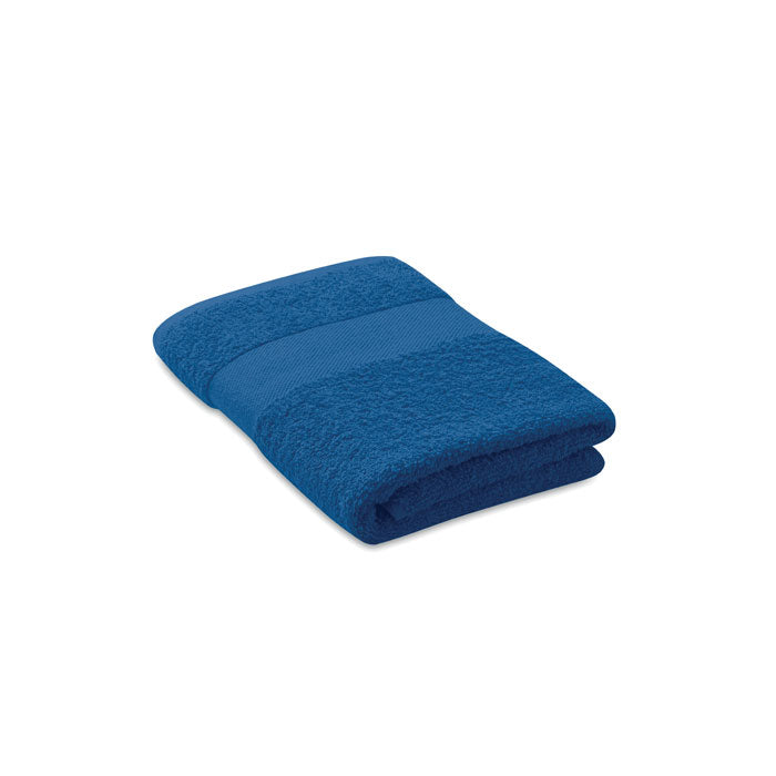 Badstof handdoek, organisch katoen, royal blauw