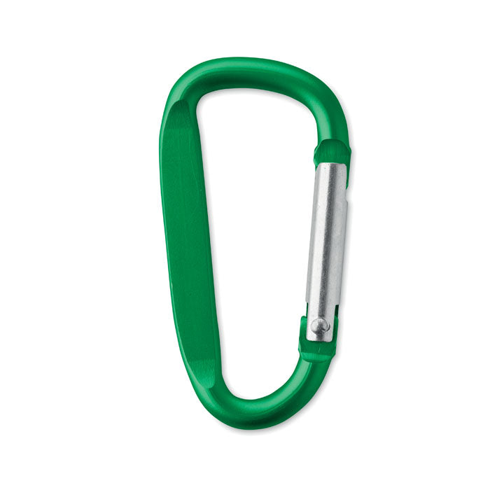 Karabijnhaak van aluminium, groen