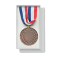 Medaille aan lint, 5 cm, bruin