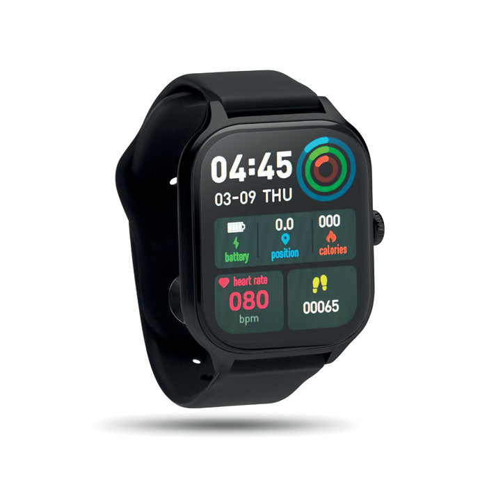 Smartwatch met metalen kast, zwart