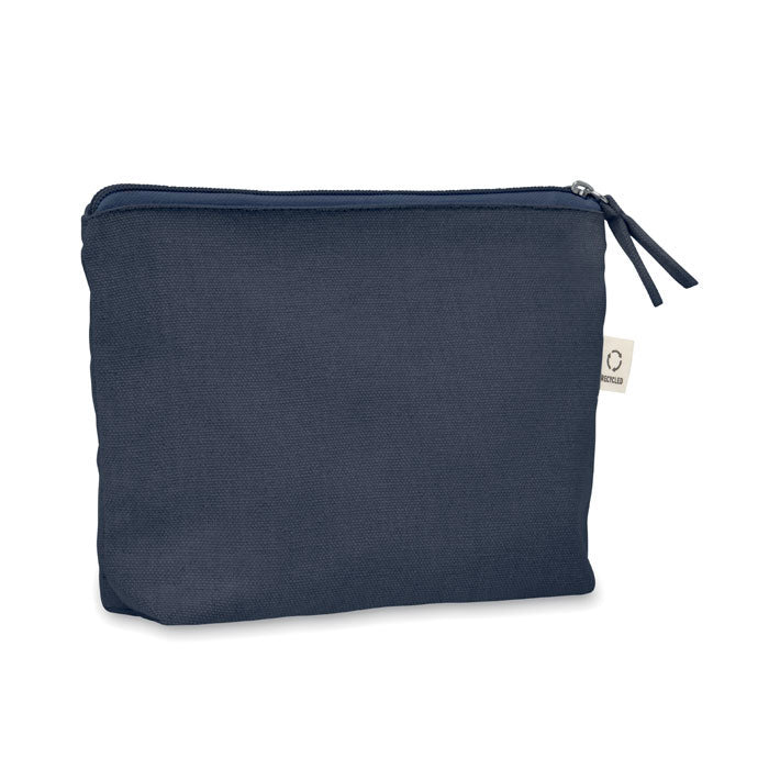 Toilettas van gerecycled stof, blauw