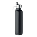 Thermosfles 660 ml met rietje, zwart