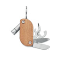 Multifunctioneel zakmes met houten handvat, hout