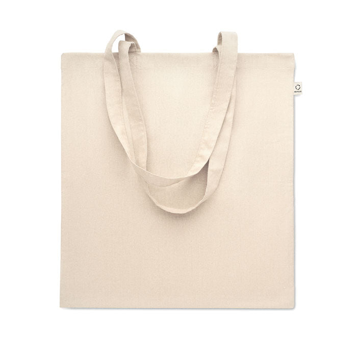 Boodschappentas van gerecycled katoen, beige