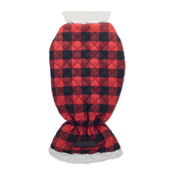 IJskrabberhandschoen met sherpavoering, rood