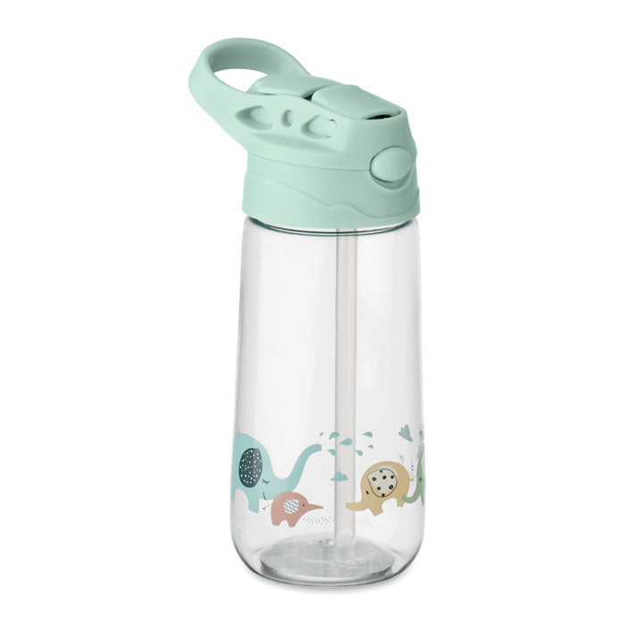 Drinkfles voor kinderen 450 ml met rietje, mintgroen
