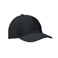 Baseballpet van katoen met klittenbandsluiting, zwart
