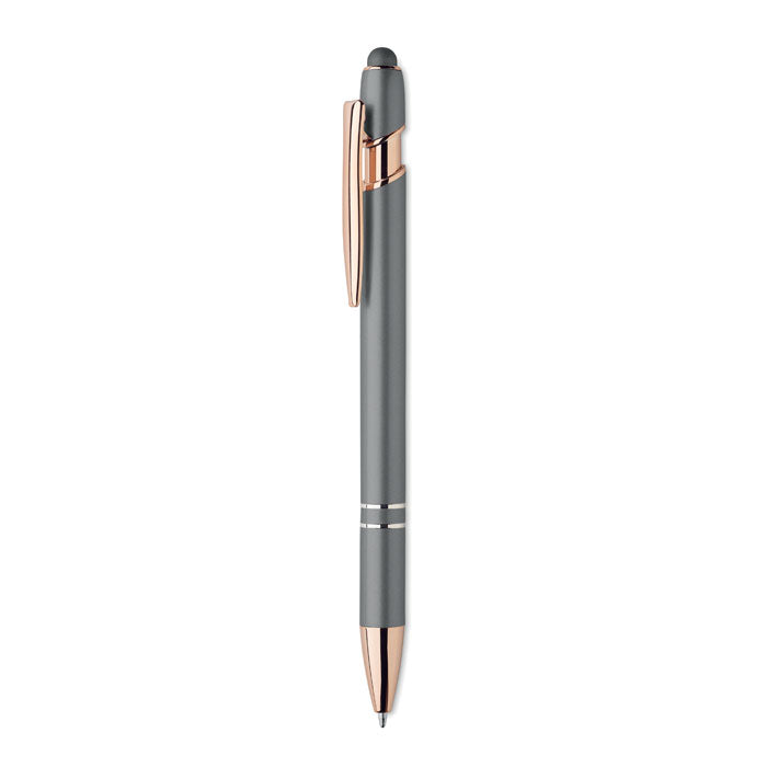 Stylus balpen met roségouden details, steengrijs
