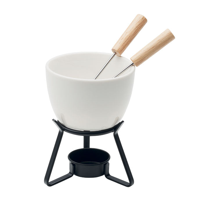 Fondueset voor twee personen, wit