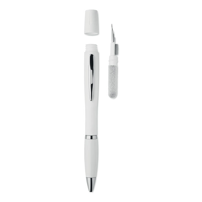 Pen met reinigingsset voor oordopjes, wit
