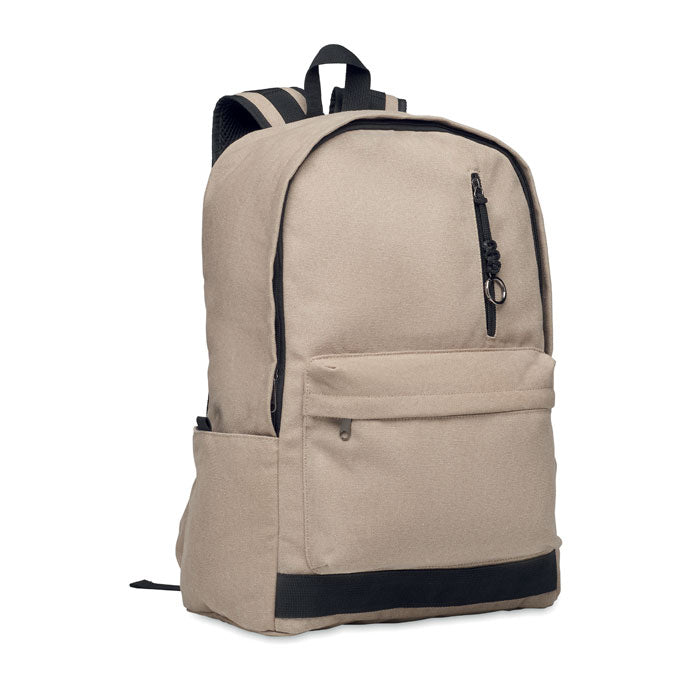 Laptoprugzak 15 inch van gerecycled katoen, touw